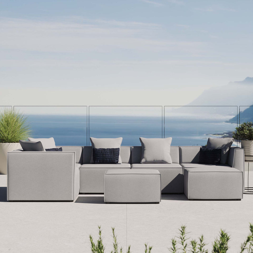 Saybrook 7-Piece Outdoor Patio Upholstered Sectional Sofa by Modway