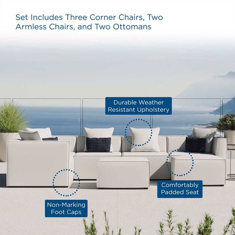 Saybrook 7-Piece Outdoor Patio Upholstered Sectional Sofa by Modway