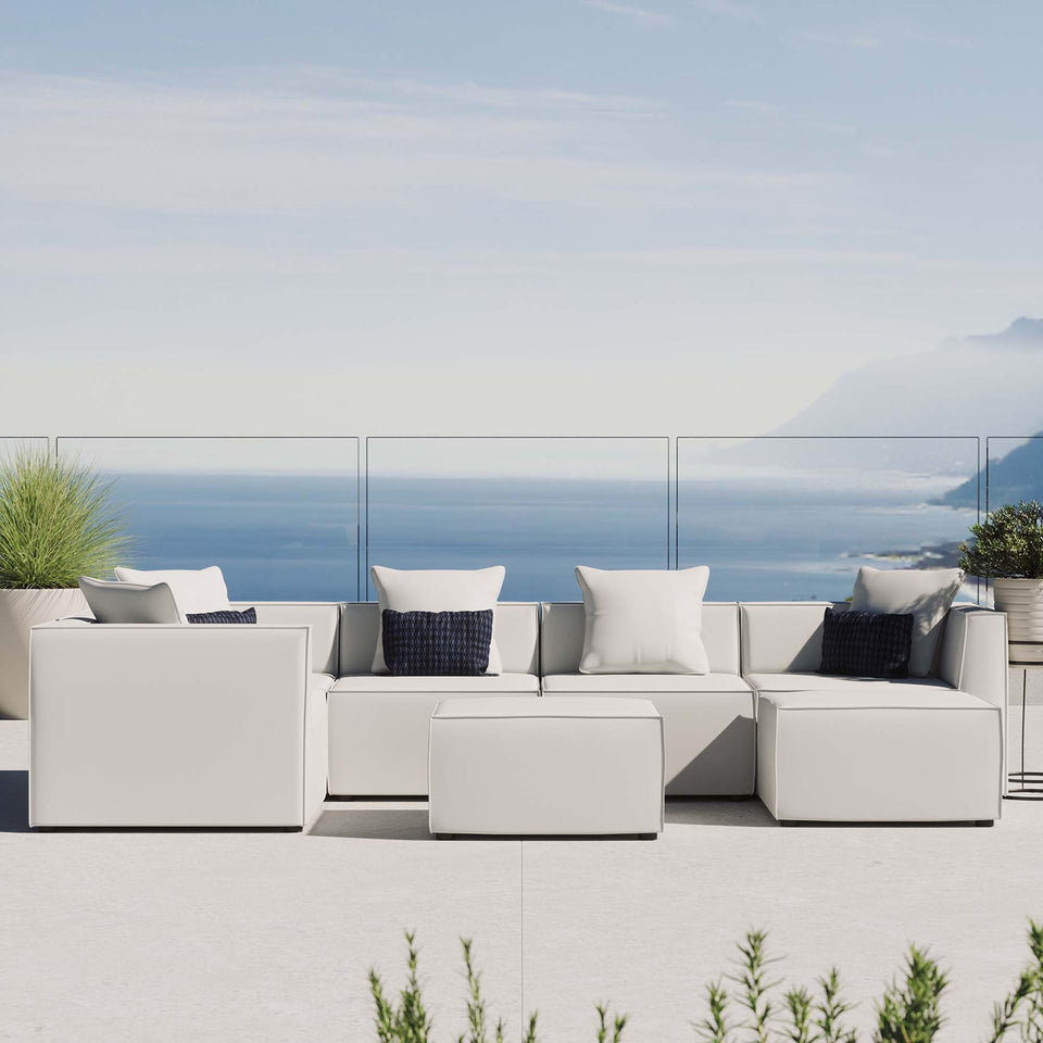 Saybrook 7-Piece Outdoor Patio Upholstered Sectional Sofa by Modway