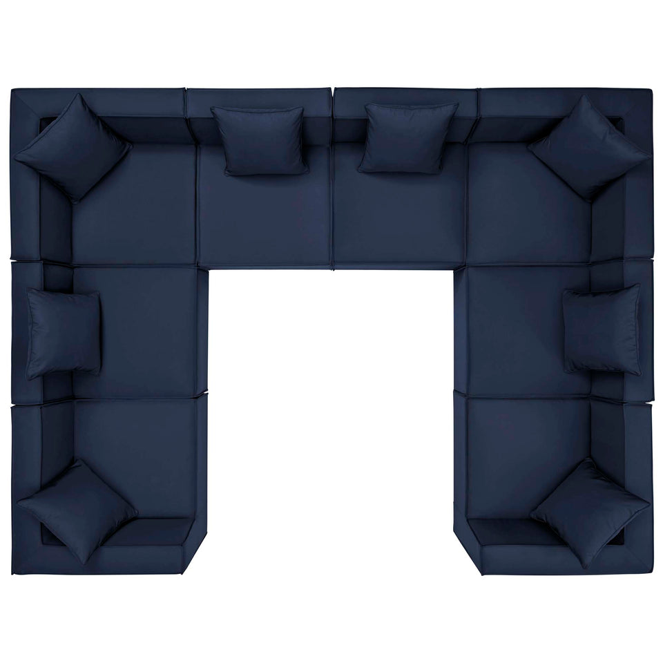 Saybrook 8-Piece Outdoor Patio Upholstered Sectional Sofa by Modway