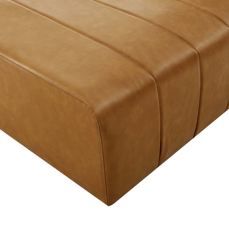Bartlett Vegan Leather Armless Chair by Modway