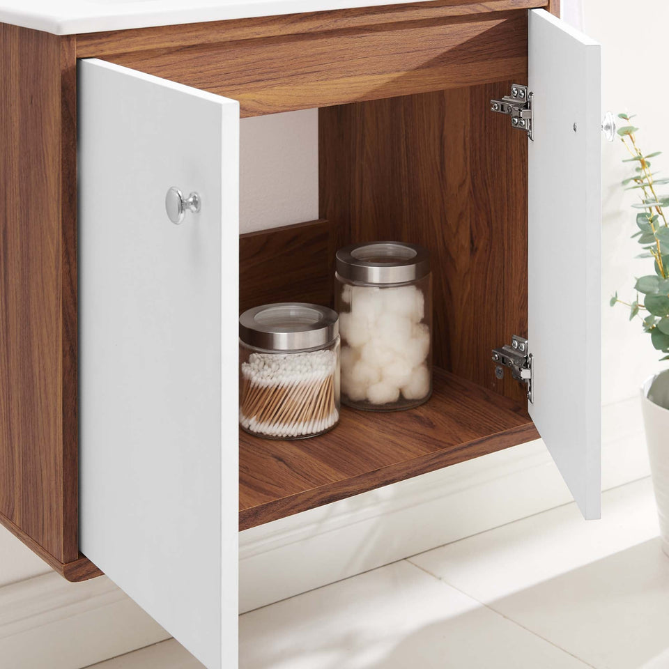 Transmit Wall-Mount Bathroom Vanity Basin Included by Modway