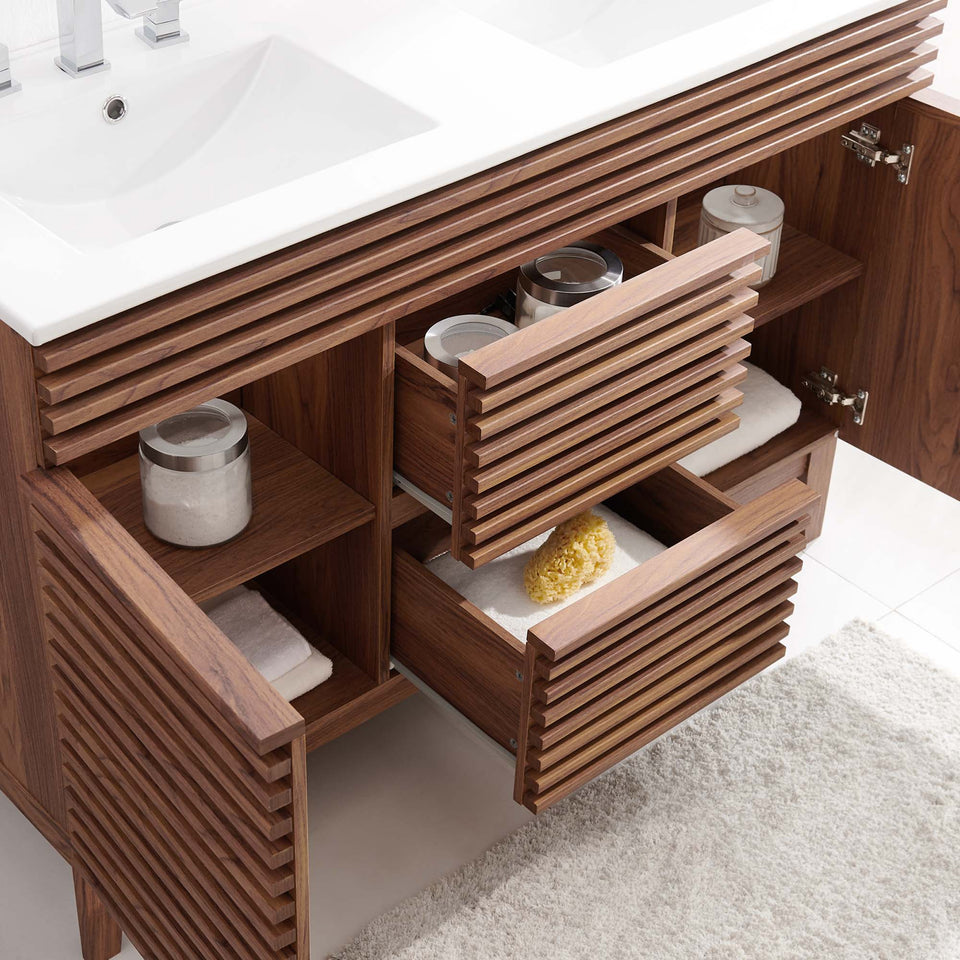 Render 48" Double Sink Bathroom Vanity by Modway