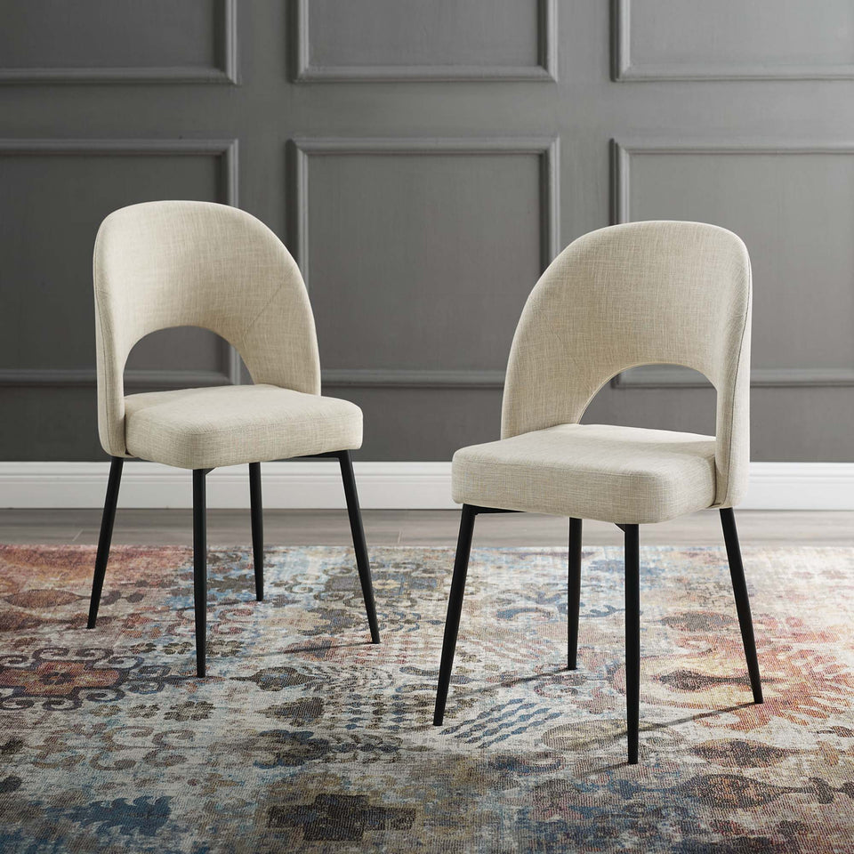 Rouse Upholstered Fabric Dining Side Chair Set of 2 by Modway