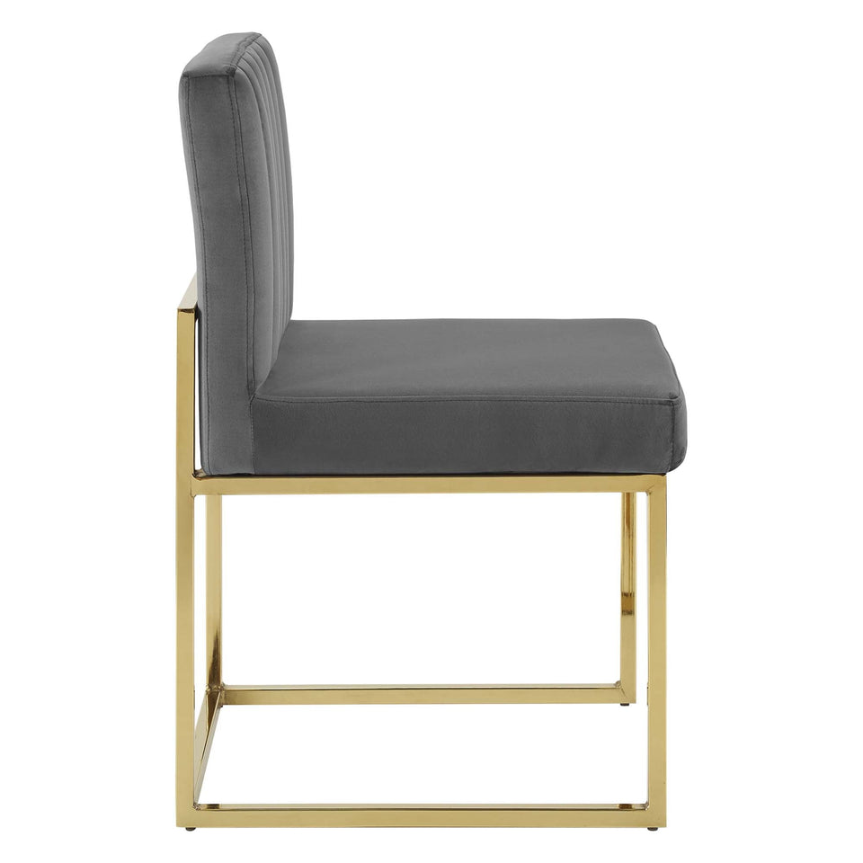Carriage Performance Velvet Dining Chair Set of 2 by Modway
