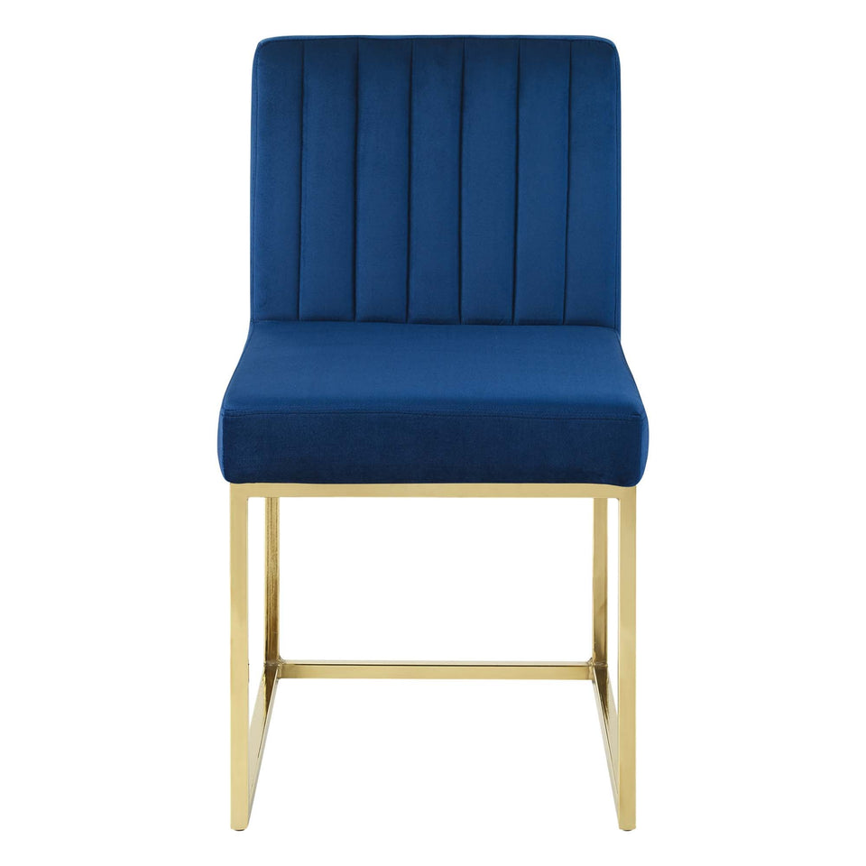 Carriage Performance Velvet Dining Chair Set of 2 by Modway