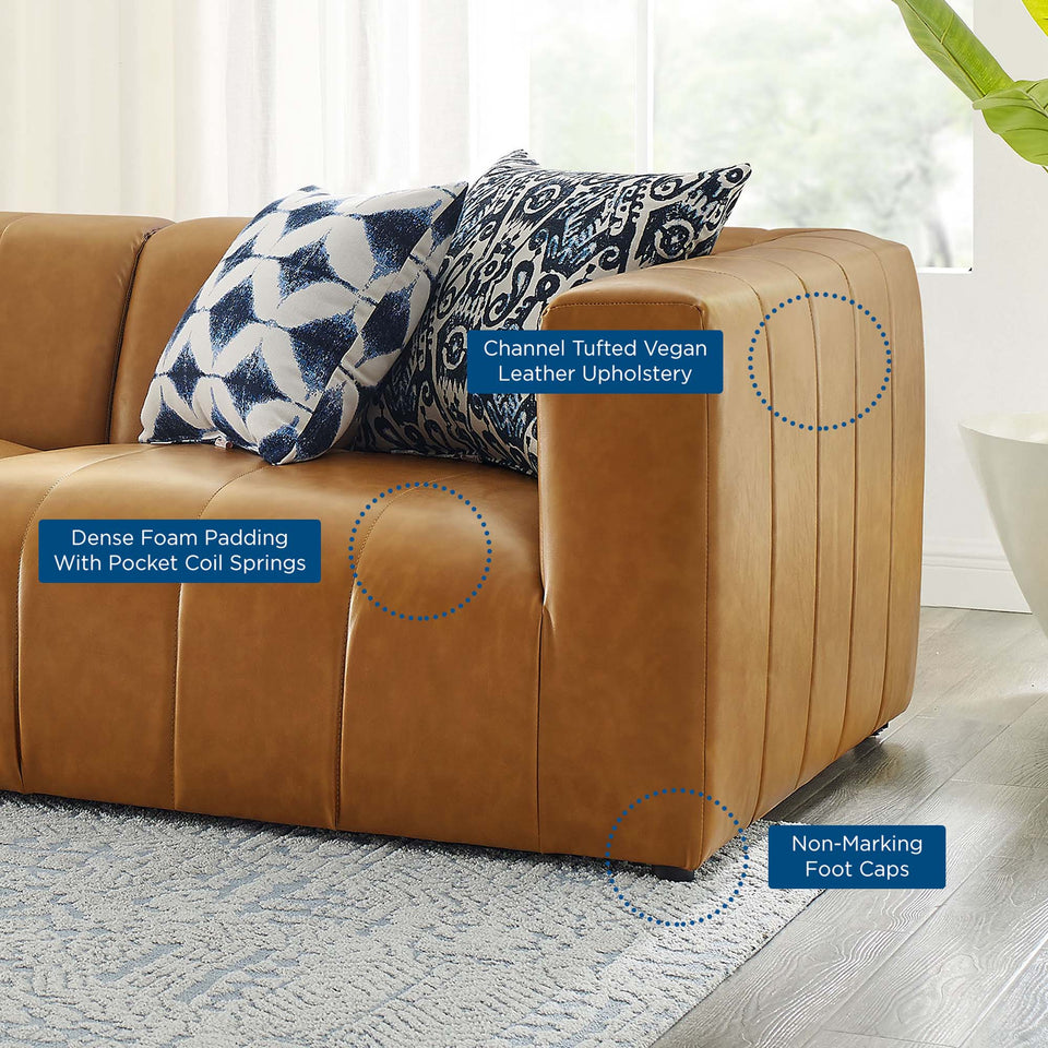 Bartlett 3-Piece Vegan Leather Sofa by Modway