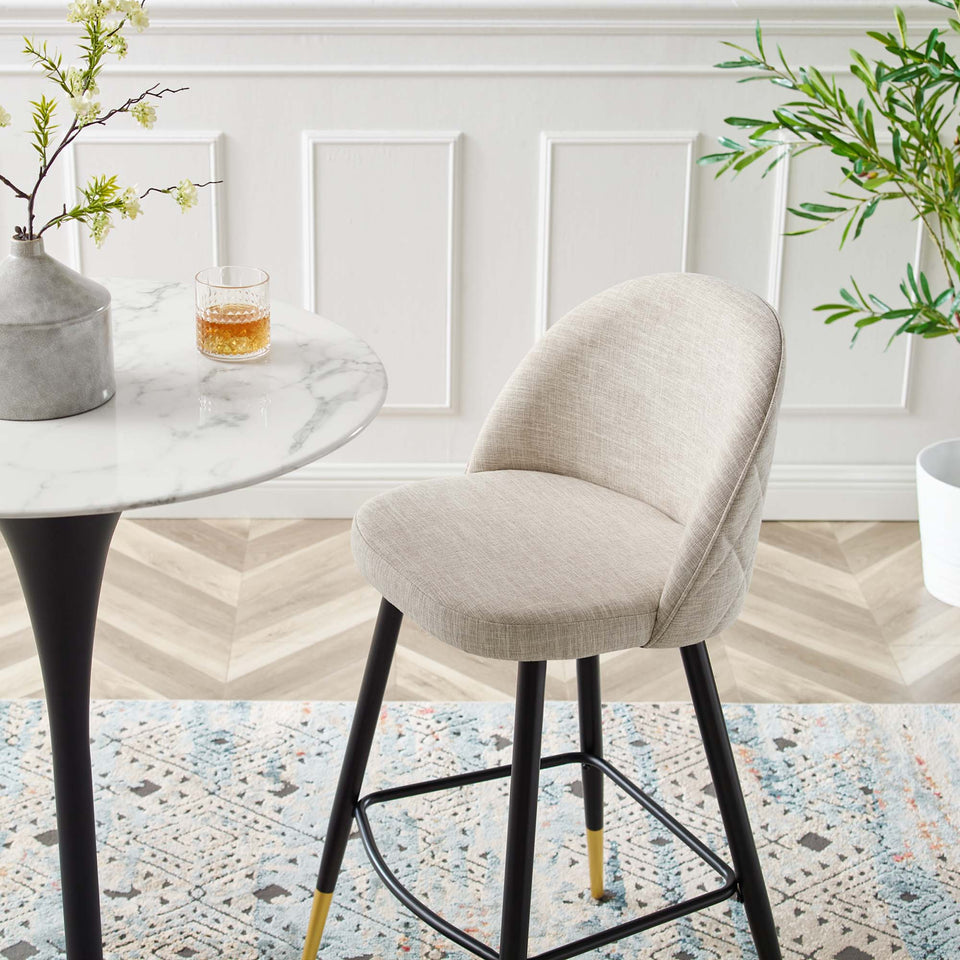 Cordial Fabric Bar Stools Set of 2 by Modway