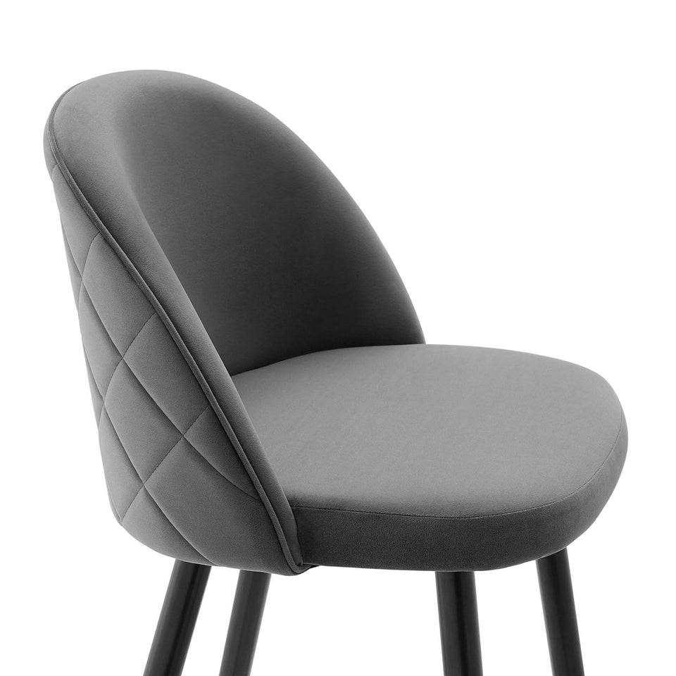 Cordial Performance Velvet Counter Stools Set of 2 by Modway