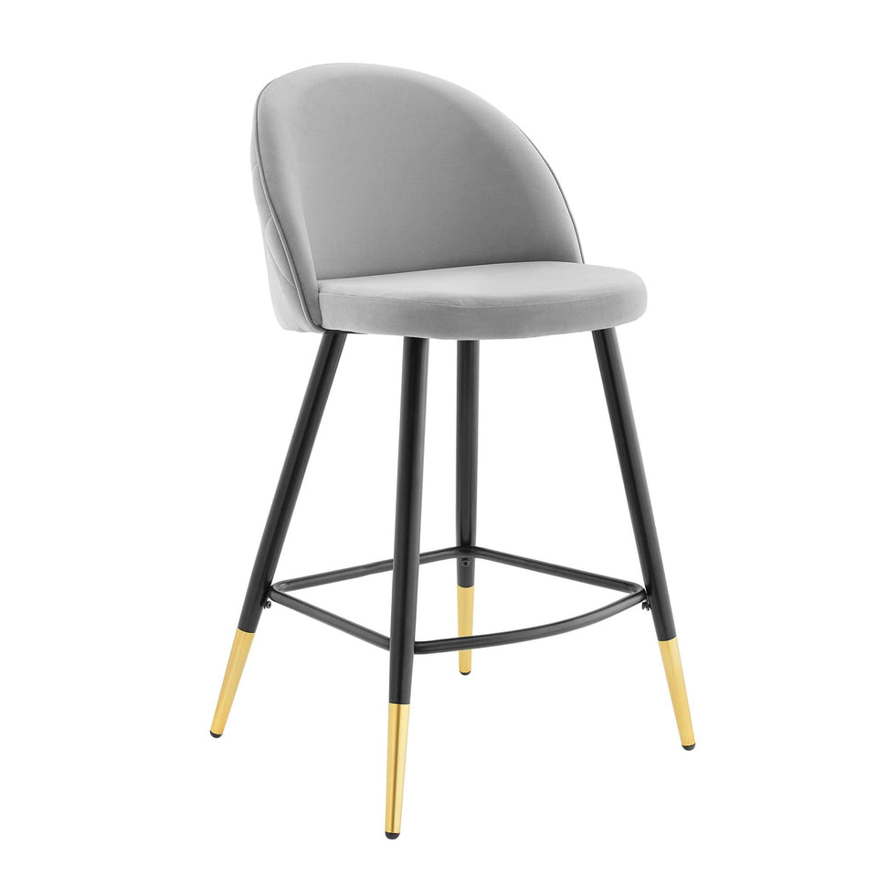 Cordial Performance Velvet Counter Stools Set of 2 by Modway