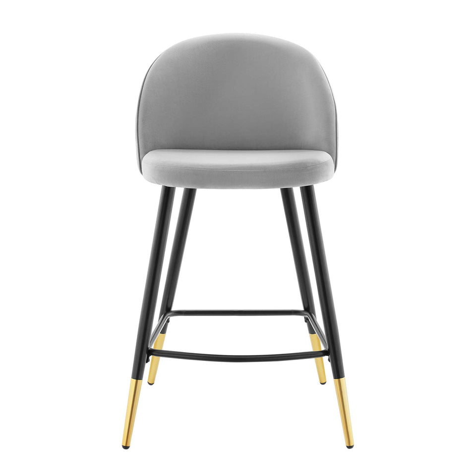 Cordial Performance Velvet Counter Stools Set of 2 by Modway