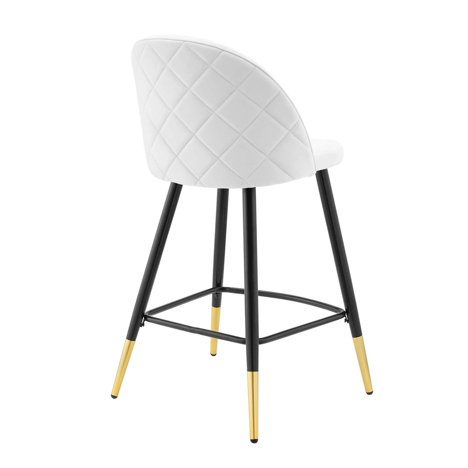 Cordial Performance Velvet Counter Stools Set of 2 by Modway