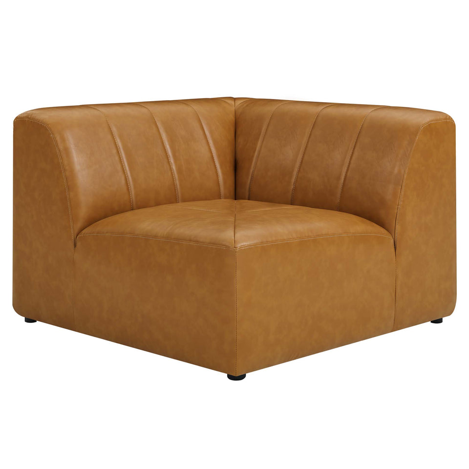 Bartlett 5-Piece Vegan Leather Sectional Sofa by Modway