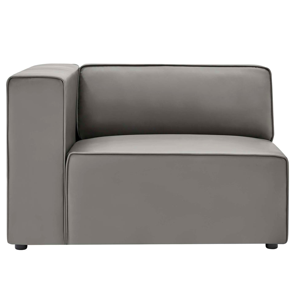 Mingle Vegan Leather Left-Arm Chair by Modway