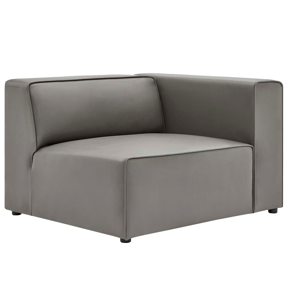 Mingle Vegan Leather Right-Arm Chair by Modway