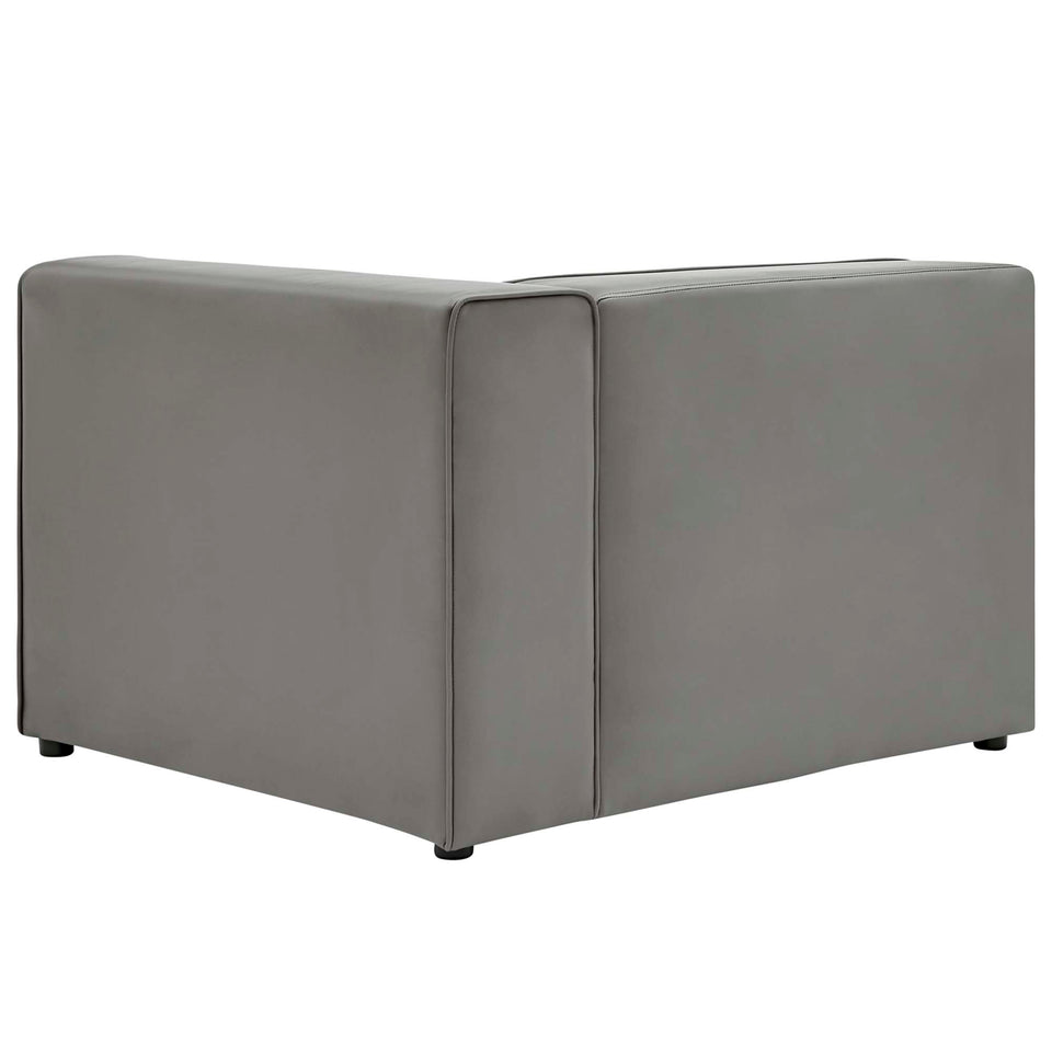 Mingle Vegan Leather Right-Arm Chair by Modway