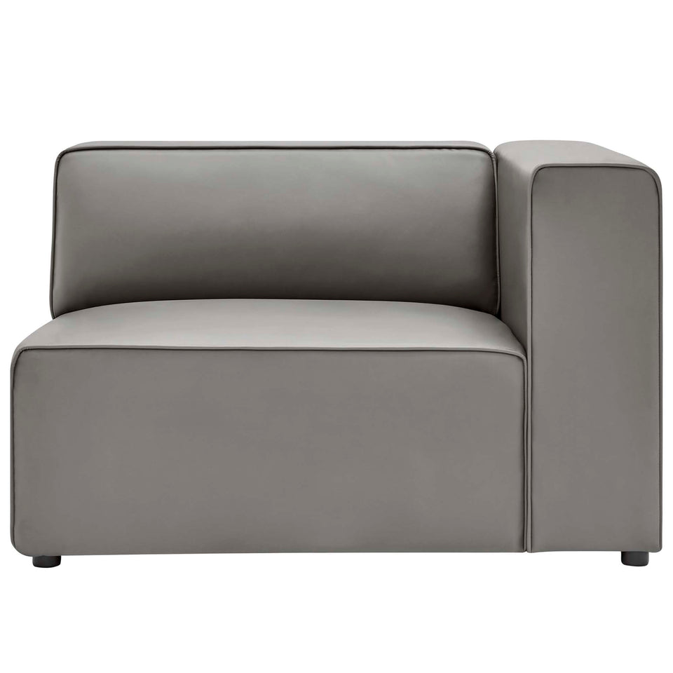 Mingle Vegan Leather Right-Arm Chair by Modway