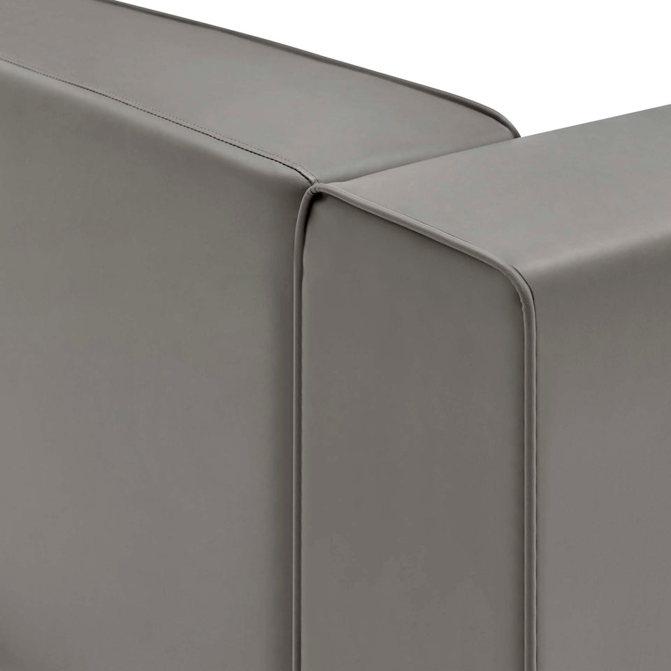 Mingle Vegan Leather Right-Arm Chair by Modway