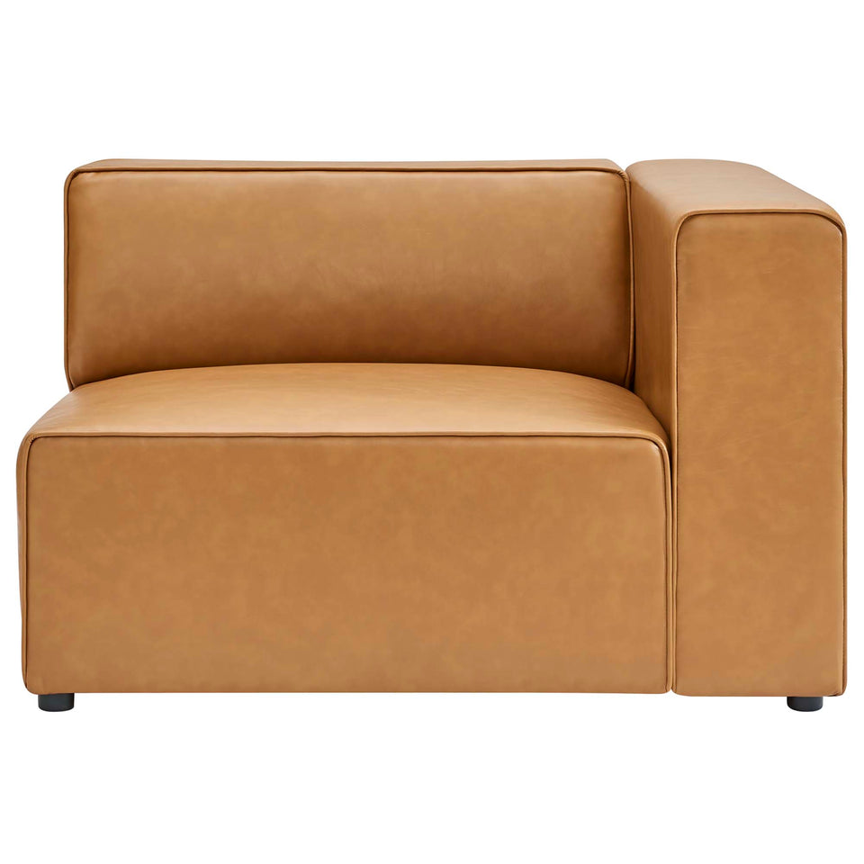 Mingle Vegan Leather Right-Arm Chair by Modway