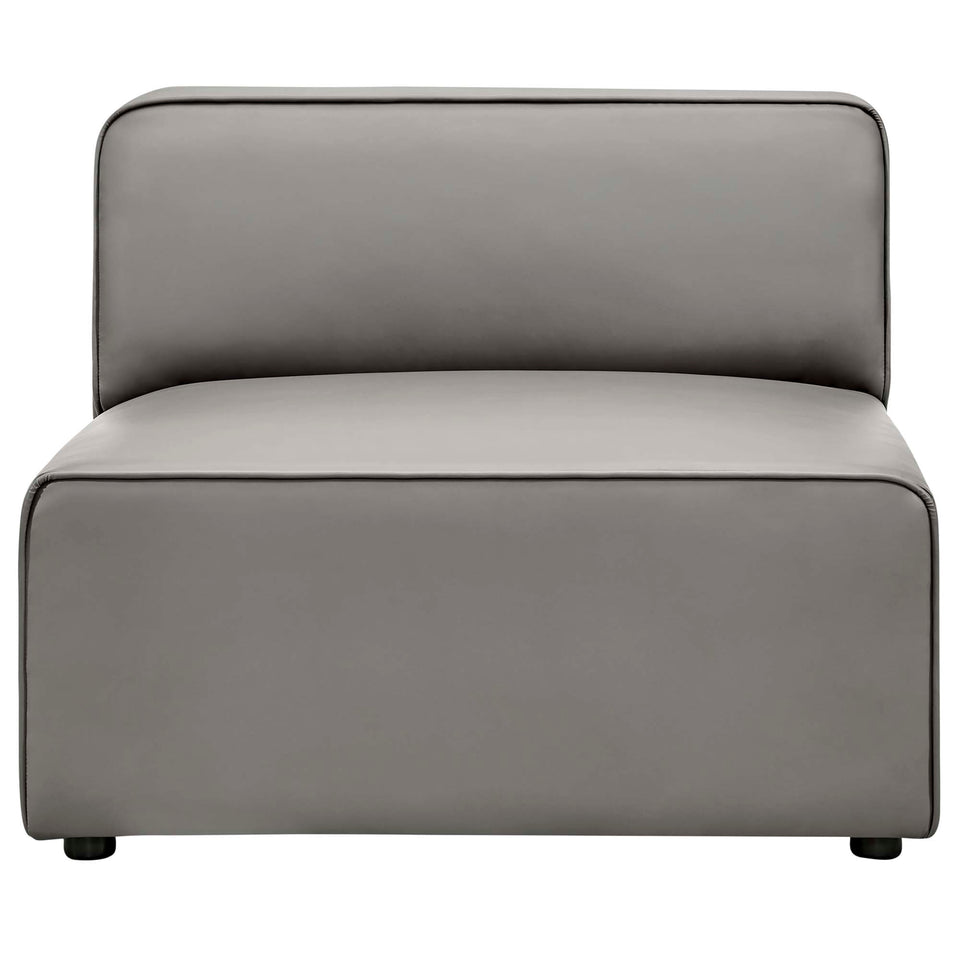 Mingle Vegan Leather Armless Chair by Modway