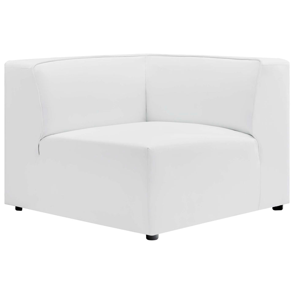 Mingle Vegan Leather Corner Chair by Modway