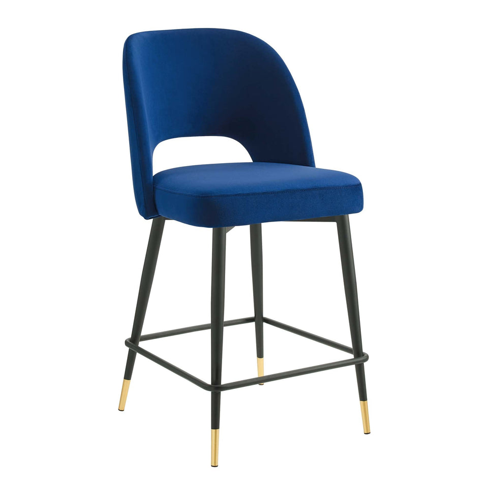 Rouse Performance Velvet Counter Stool by Modway