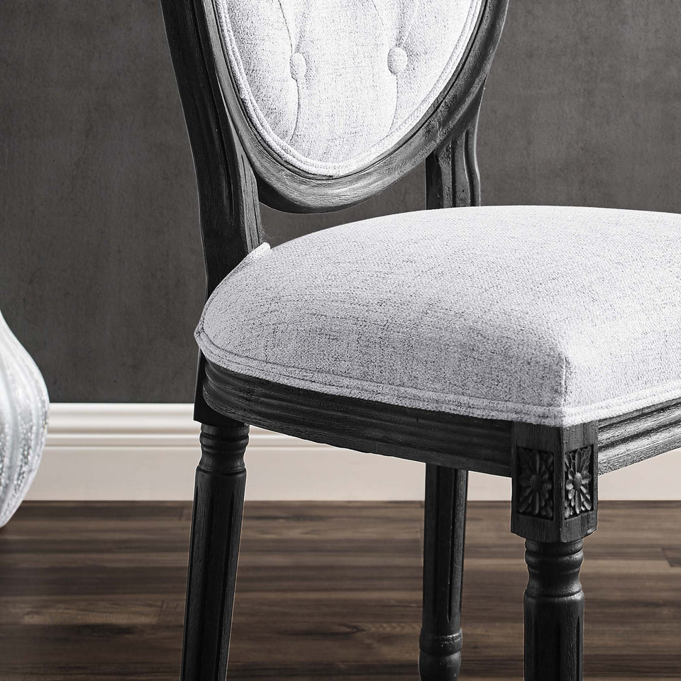 Arise Vintage French Upholstered Fabric Dining Side Chair by Modway