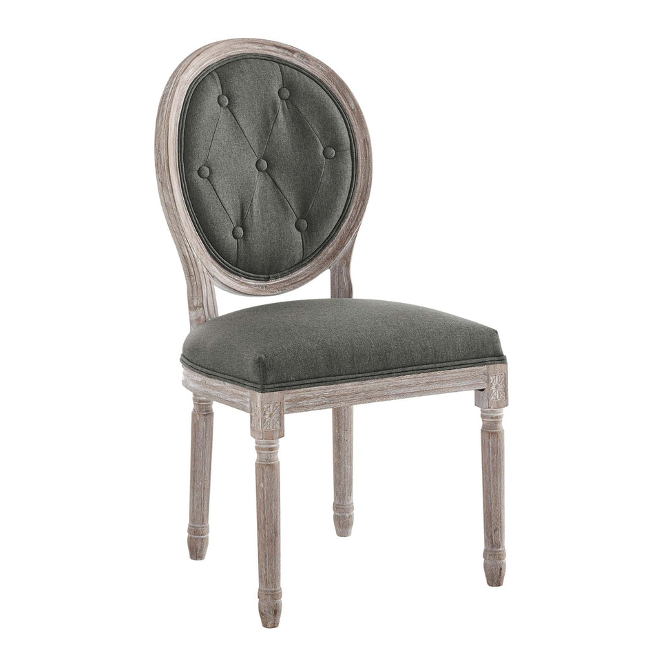 Arise Vintage French Upholstered Fabric Dining Side Chair by Modway