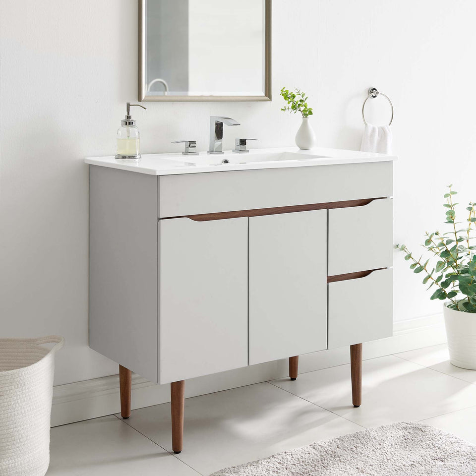 Harvest Bathroom Vanity Basin Included by Modway