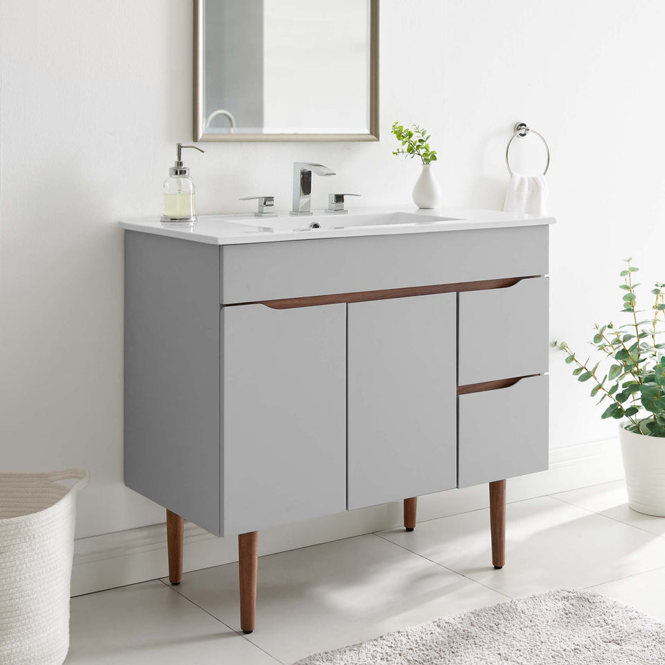 Harvest Bathroom Vanity Basin Included by Modway
