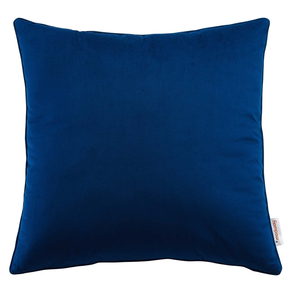 Enhance Performance Velvet Throw Pillow by Modway