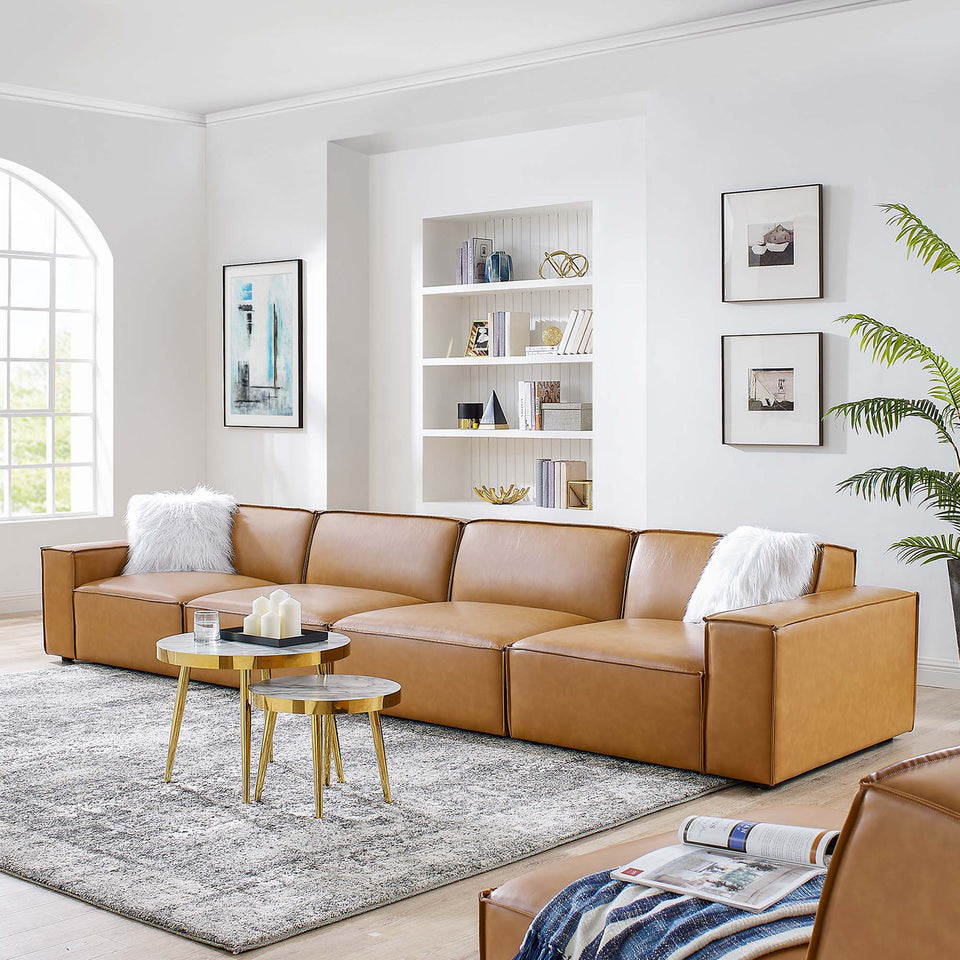 Restore 4-Piece Vegan Leather Sofa by Modway