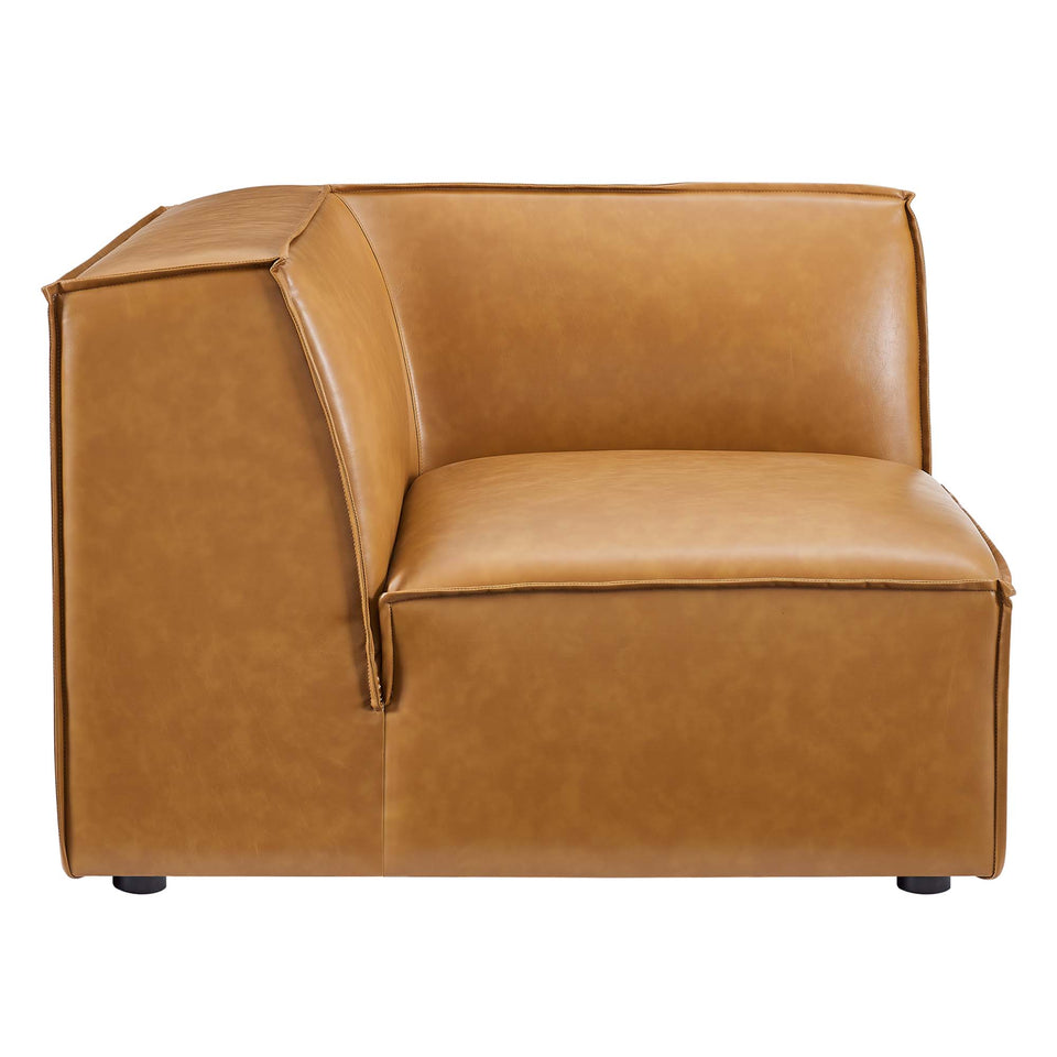 Restore 7-Piece Vegan Leather Sectional Sofa by Modway