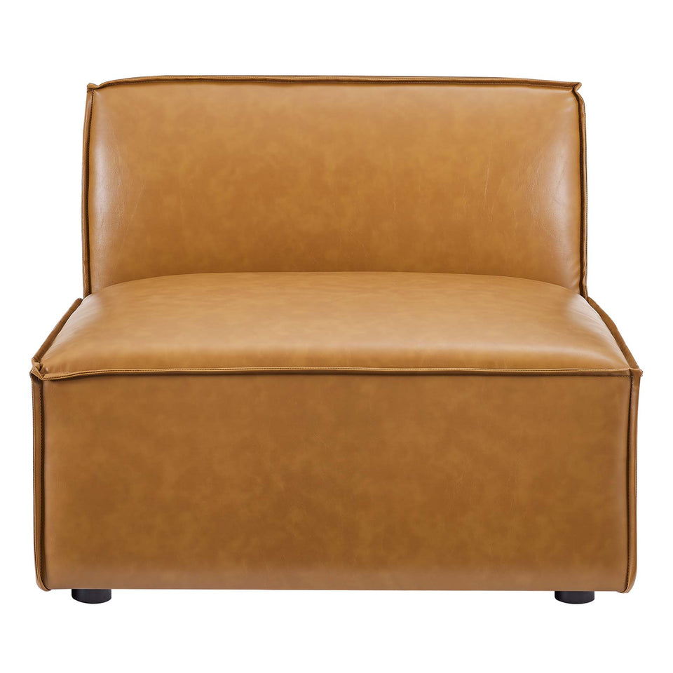Restore 7-Piece Vegan Leather Sectional Sofa by Modway