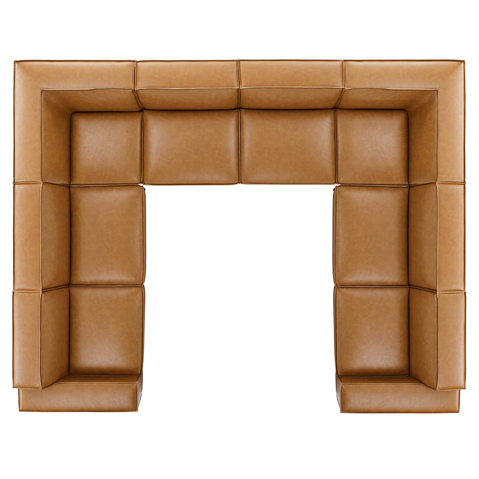 Restore 8-Piece Vegan Leather Sectional Sofa by Modway