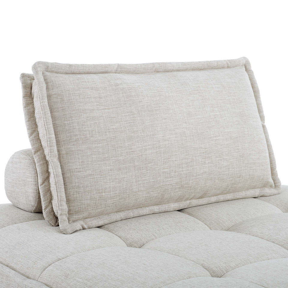 Saunter Tufted Fabric Armless Chair by Modway