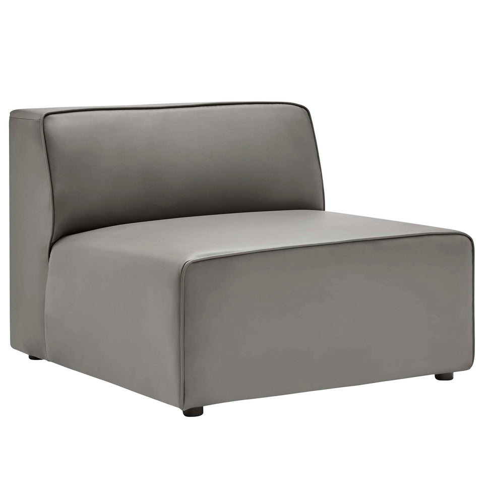 Mingle 3-Piece Vegan Leather Sectional Sofa by Modway