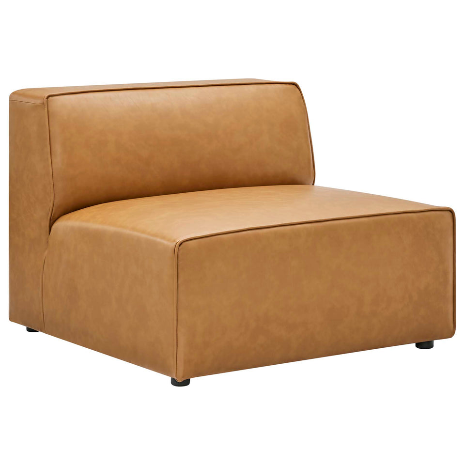 Mingle 3-Piece Vegan Leather Sectional Sofa by Modway