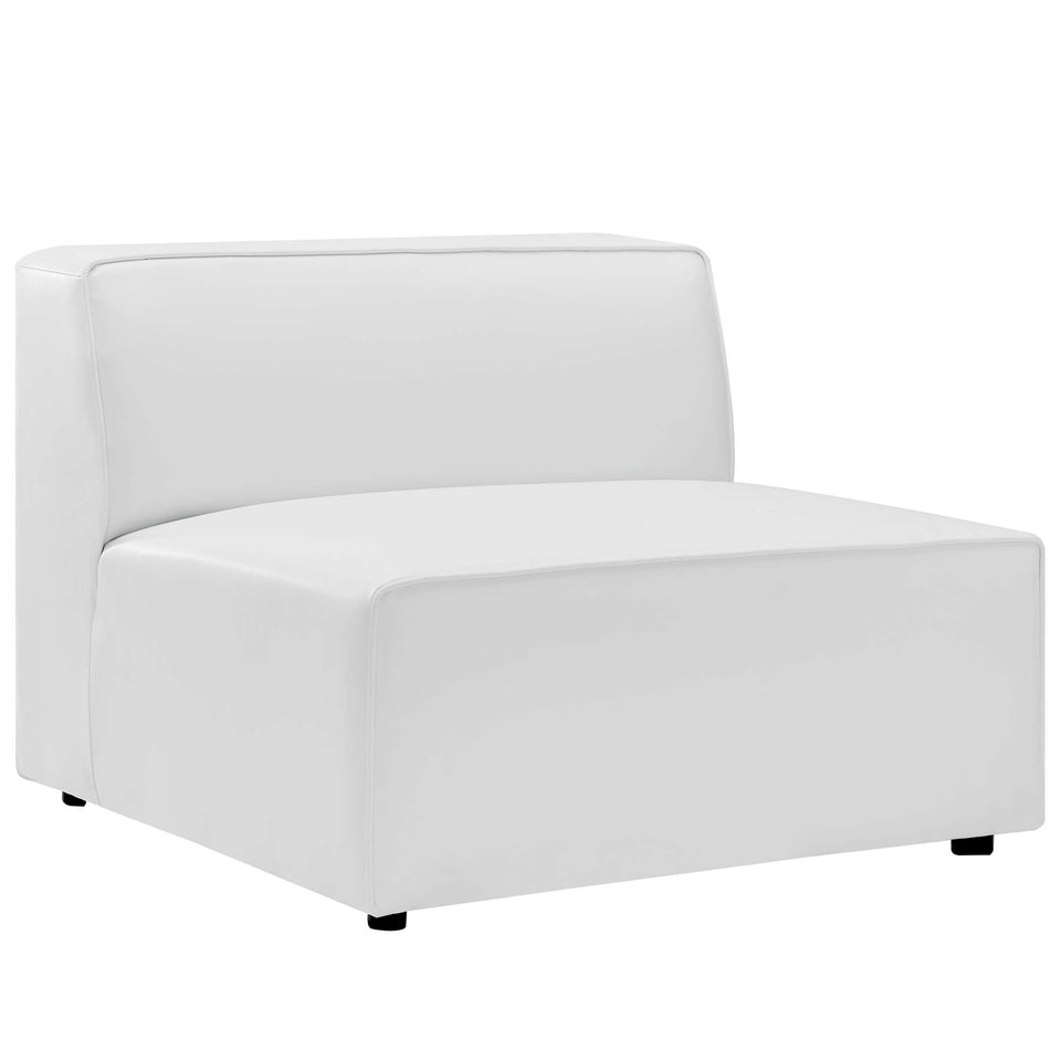 Mingle 3-Piece Vegan Leather Sectional Sofa by Modway