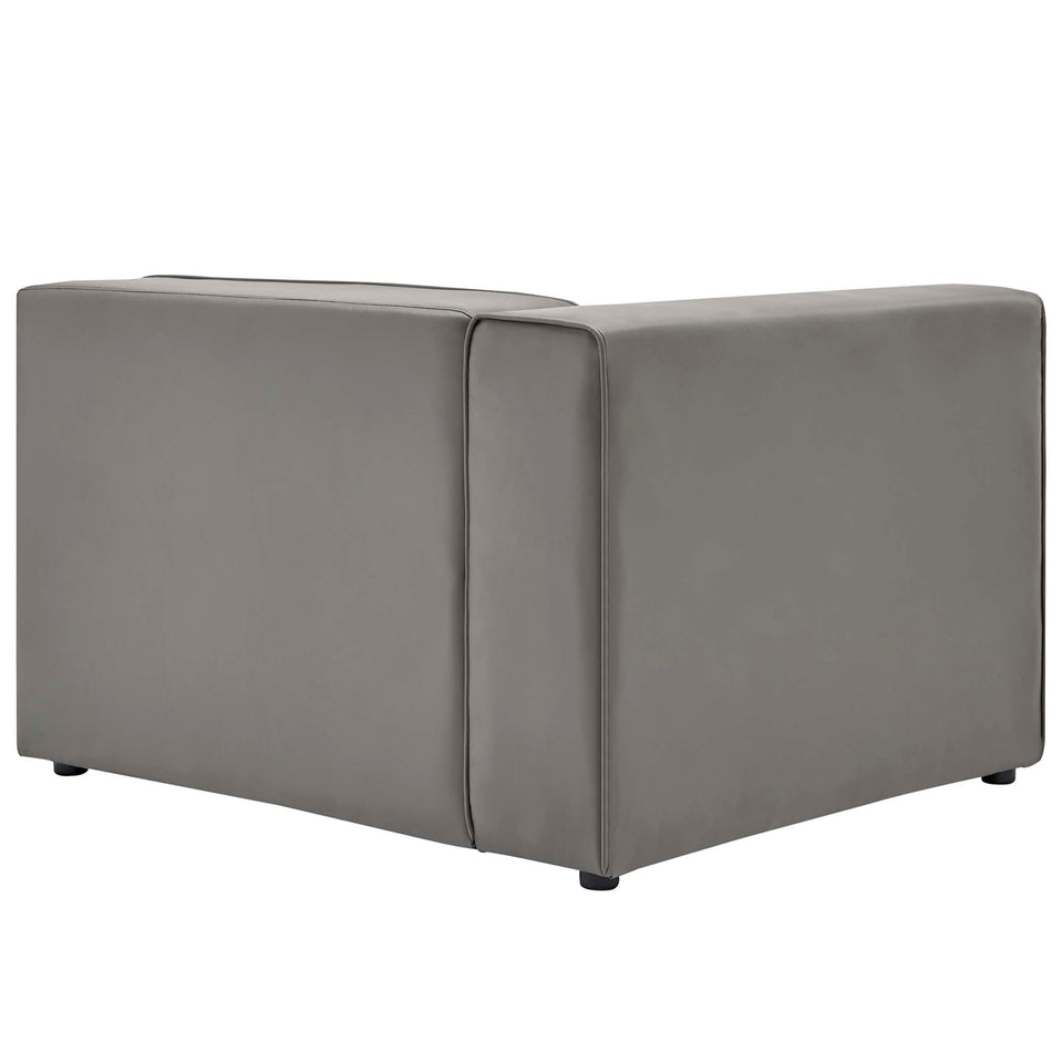 Mingle 4-Piece Vegan Leather Sectional Sofa by Modway