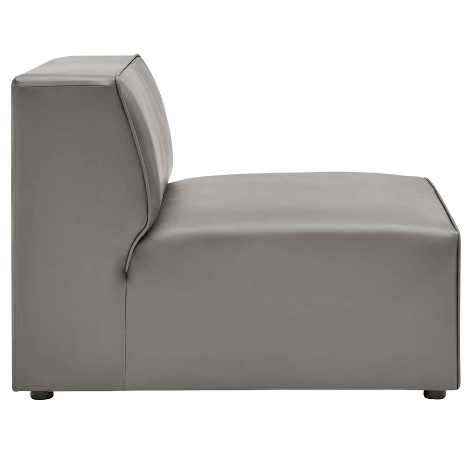 Mingle 4-Piece Vegan Leather Sectional Sofa by Modway