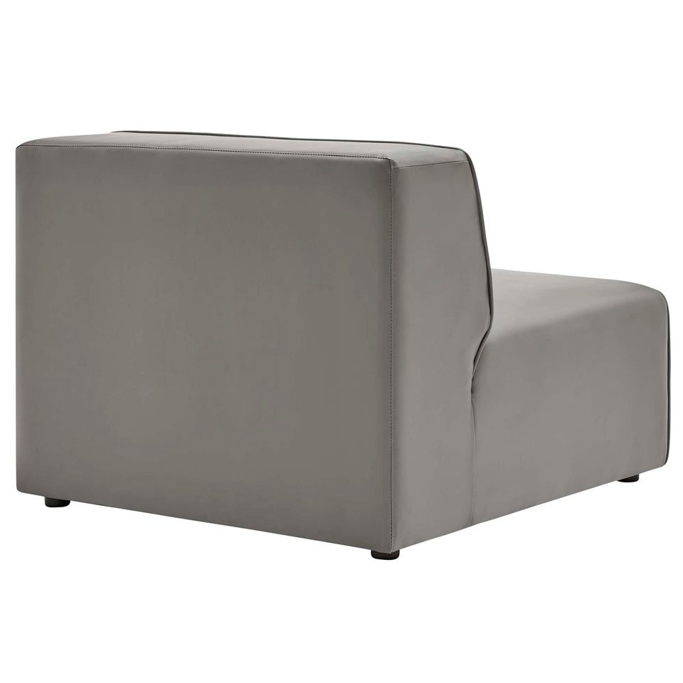 Mingle 4-Piece Vegan Leather Sectional Sofa by Modway