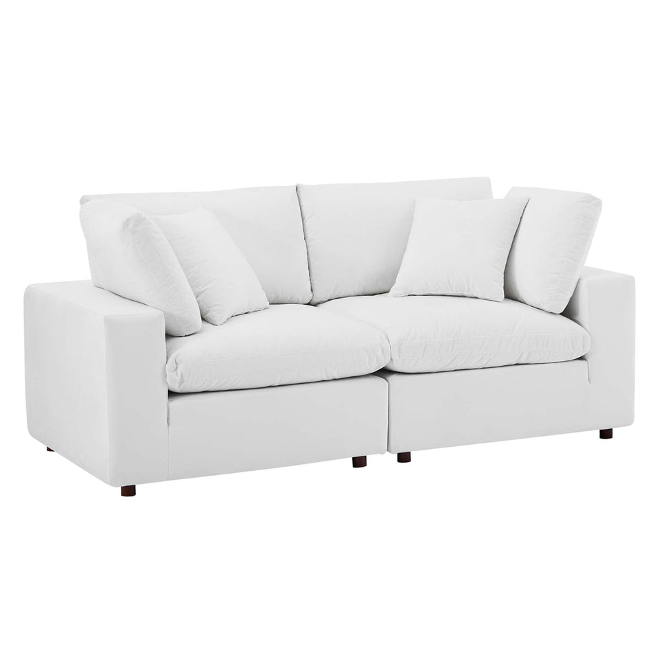 Commix Down Filled Overstuffed Performance Velvet Loveseat by Modway