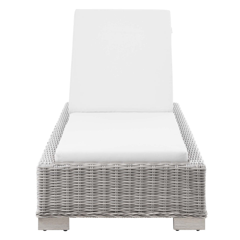 Conway Outdoor Patio Wicker Rattan Chaise Lounge by Modway