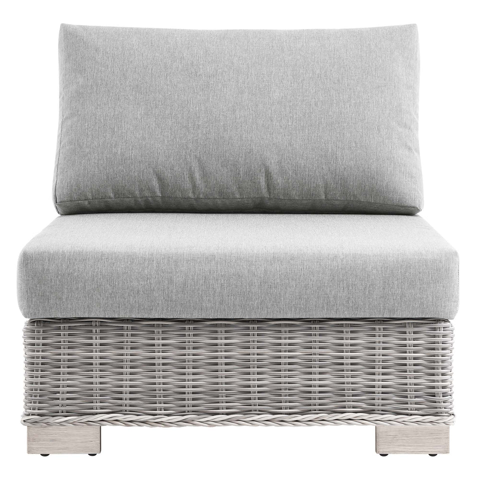 Conway Outdoor Patio Wicker Rattan Armless Chair by Modway
