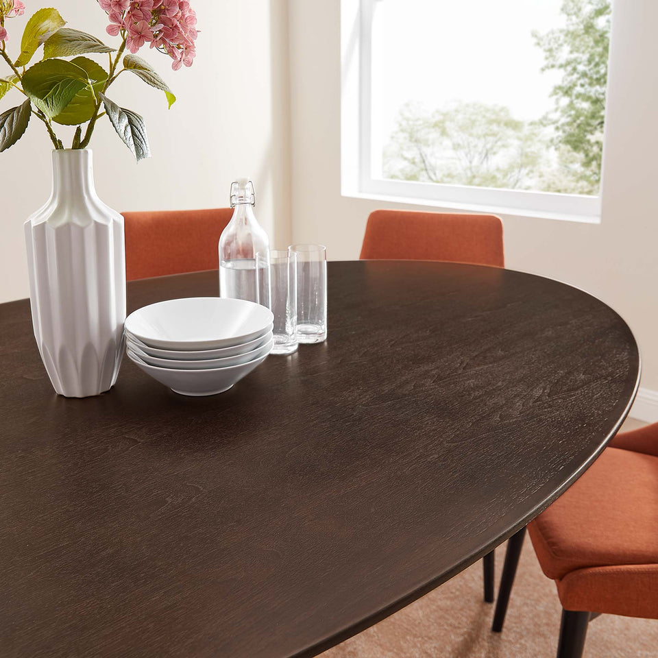 Lippa 78" Oval Wood Dining Table by Modway