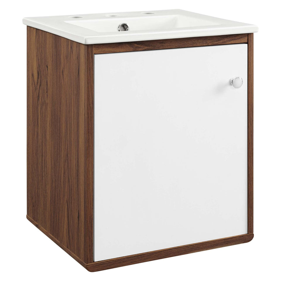Transmit Wall-Mount Bathroom Vanity Basin Included by Modway