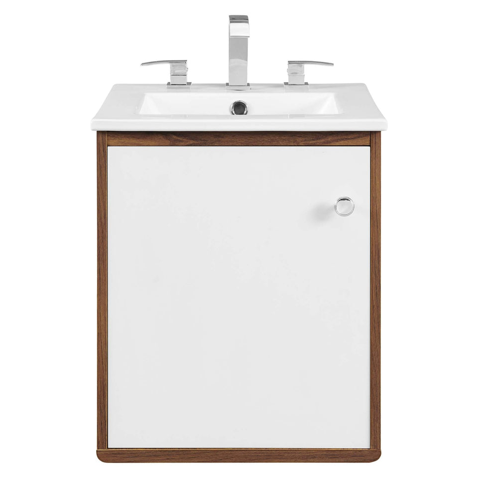 Transmit Wall-Mount Bathroom Vanity Basin Included by Modway