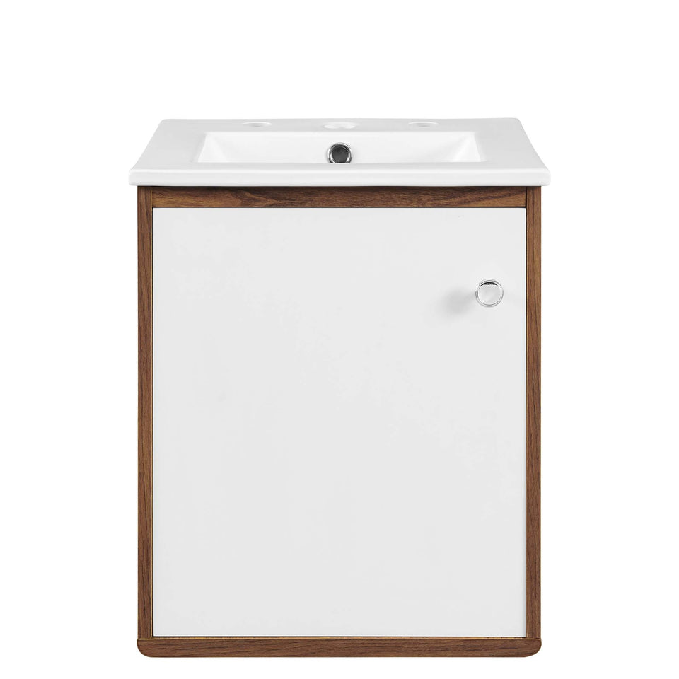 Transmit Wall-Mount Bathroom Vanity Basin Included by Modway