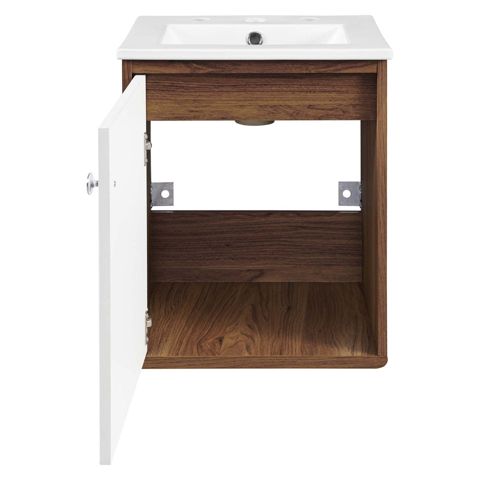 Transmit Wall-Mount Bathroom Vanity Basin Included by Modway